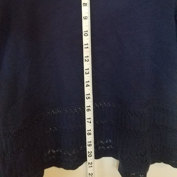 Liz Claiborne Navy Blue Cardigan small - Picture 4 of 5